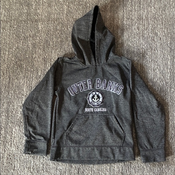 outer banks authentic Other - Kids' Hooded Sweatshirt - Charcoal Gray